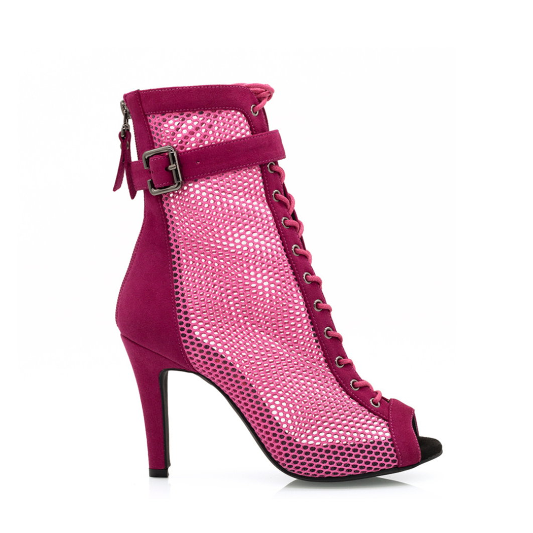 Buy HIPPOSEUS Women Dance Shoes- Open Toe 3.94 inch Stiletto Heels Ankle  Bootie,Model 1023,Black,6 B(M) US at Amazon.in
